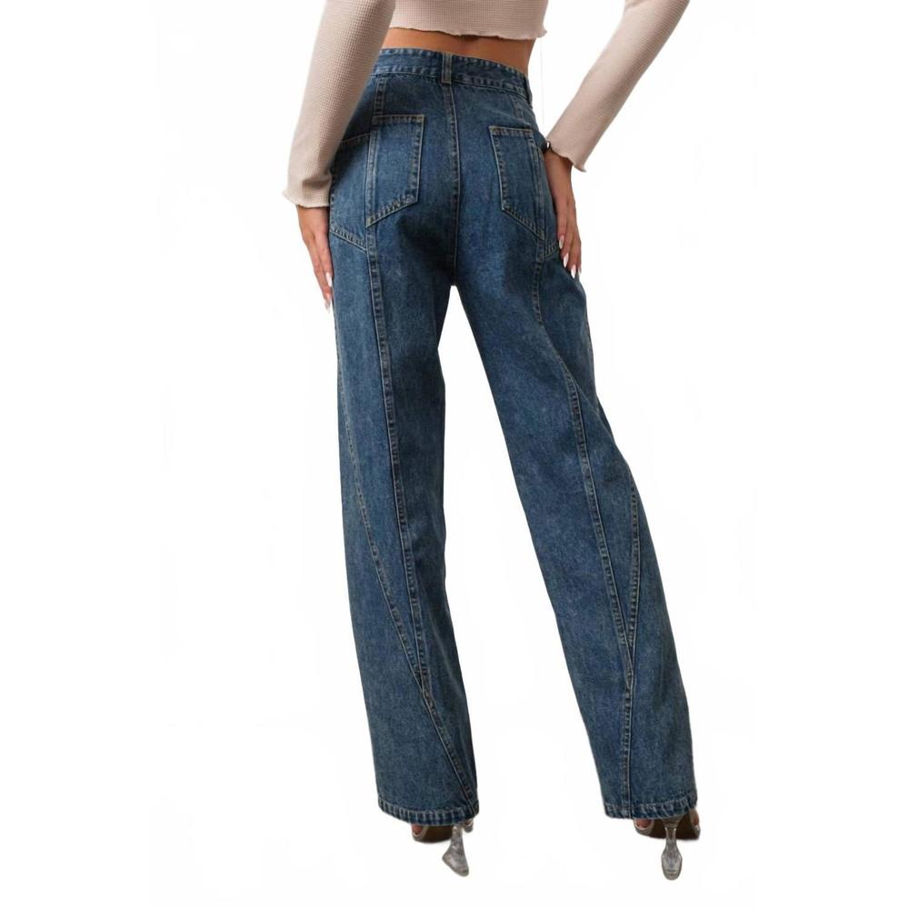 NEW PRETTY GARBAGE vintage seam jeans in dark wash - Picture 4 of 4